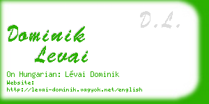 dominik levai business card